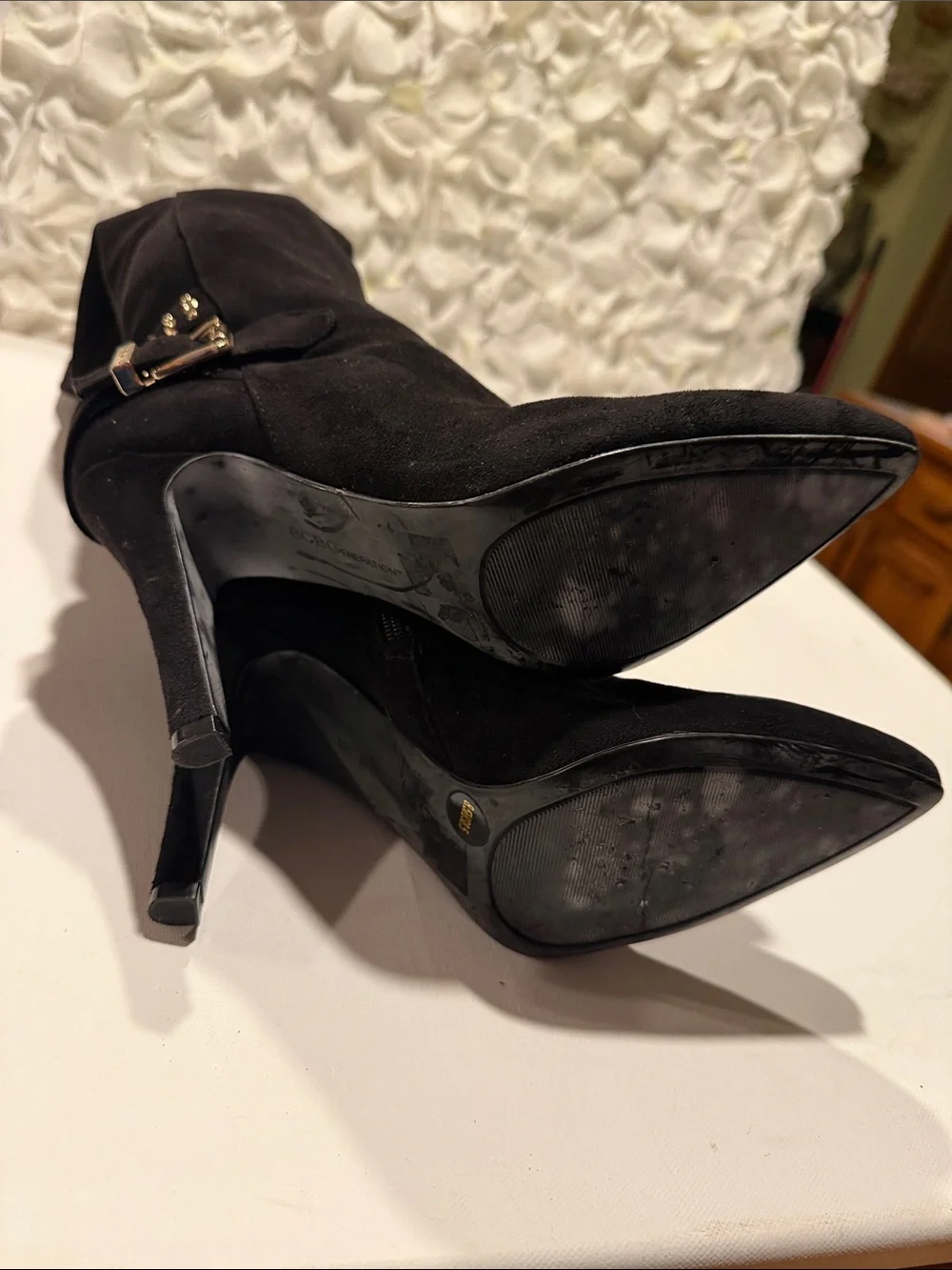 BCBGeneration Black Over-the-Knee Pointed Toe Boots
